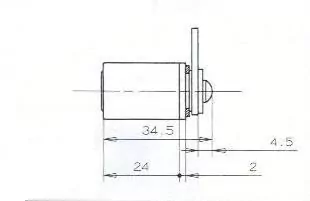 SERRURE BATTEUSE.S/PLAT.D18/L24 – 2 CLES