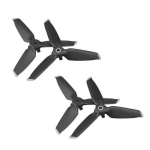 4 Hélices 5328S Montage Rapide pour DJI FPV – NOIR/ARGENT
