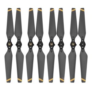 8 Hélices 8330 Montage Rapide Pliables (CW Clockwise & CCW Counter Clockwise) pour DJI Mavic Pro – NOIR/OR