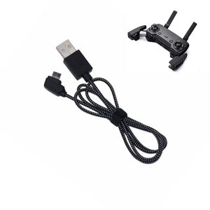 Câble de Charge USB 80CM en Nylon pour Radiocommande Drones DJI Mavic Pro / Mavic Air / Spark
