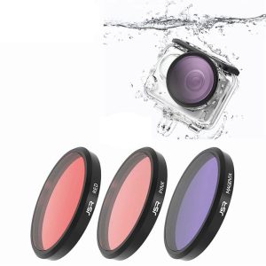 Filtres Objectif JSR pour Boîtier Étanche Caméra d’Action Insta360 GO 3