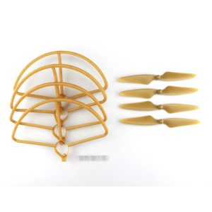 4 Hélices (2CW & 2CCW) & 4 Cadres de Protection pour Hubsan H501S – OR