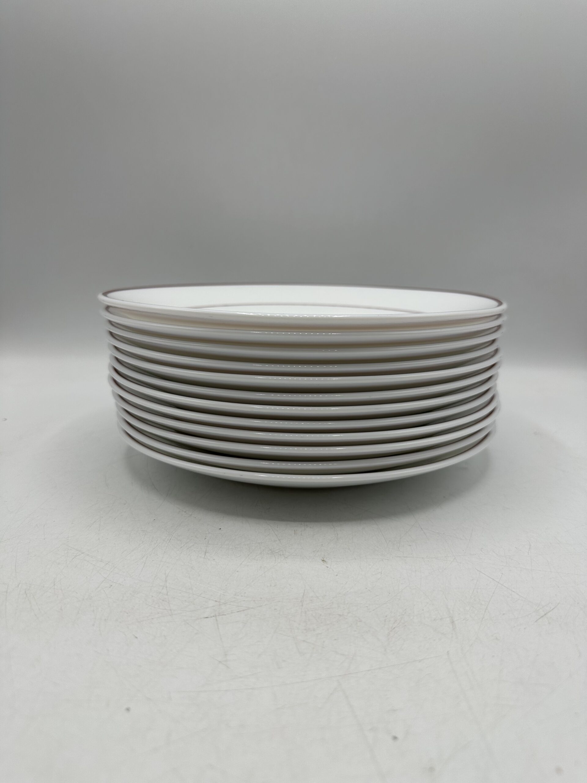 12 assiettes plates vintage Arcopal Restaurant – Image 2