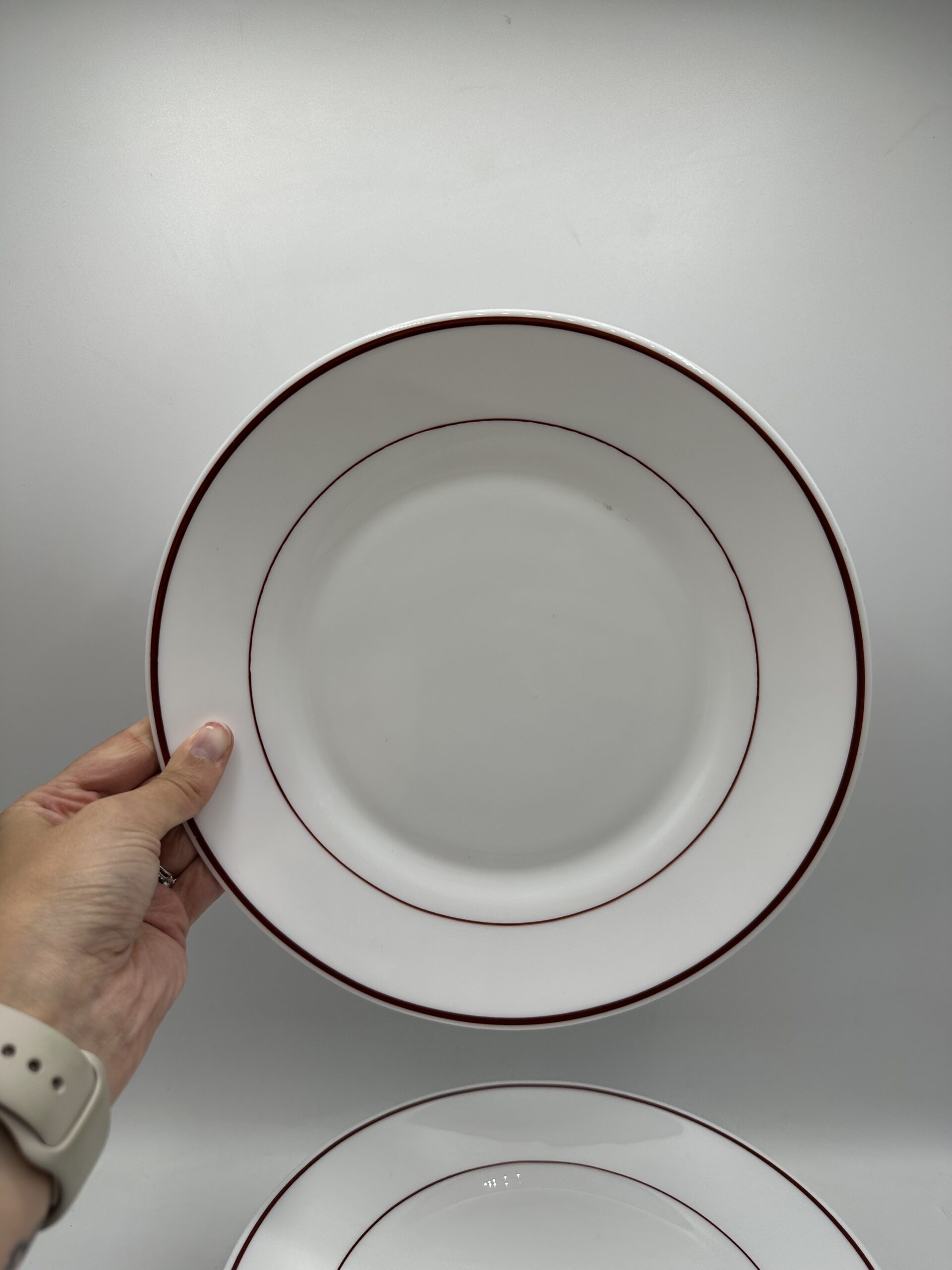 12 assiettes plates vintage Arcopal Restaurant – Image 4