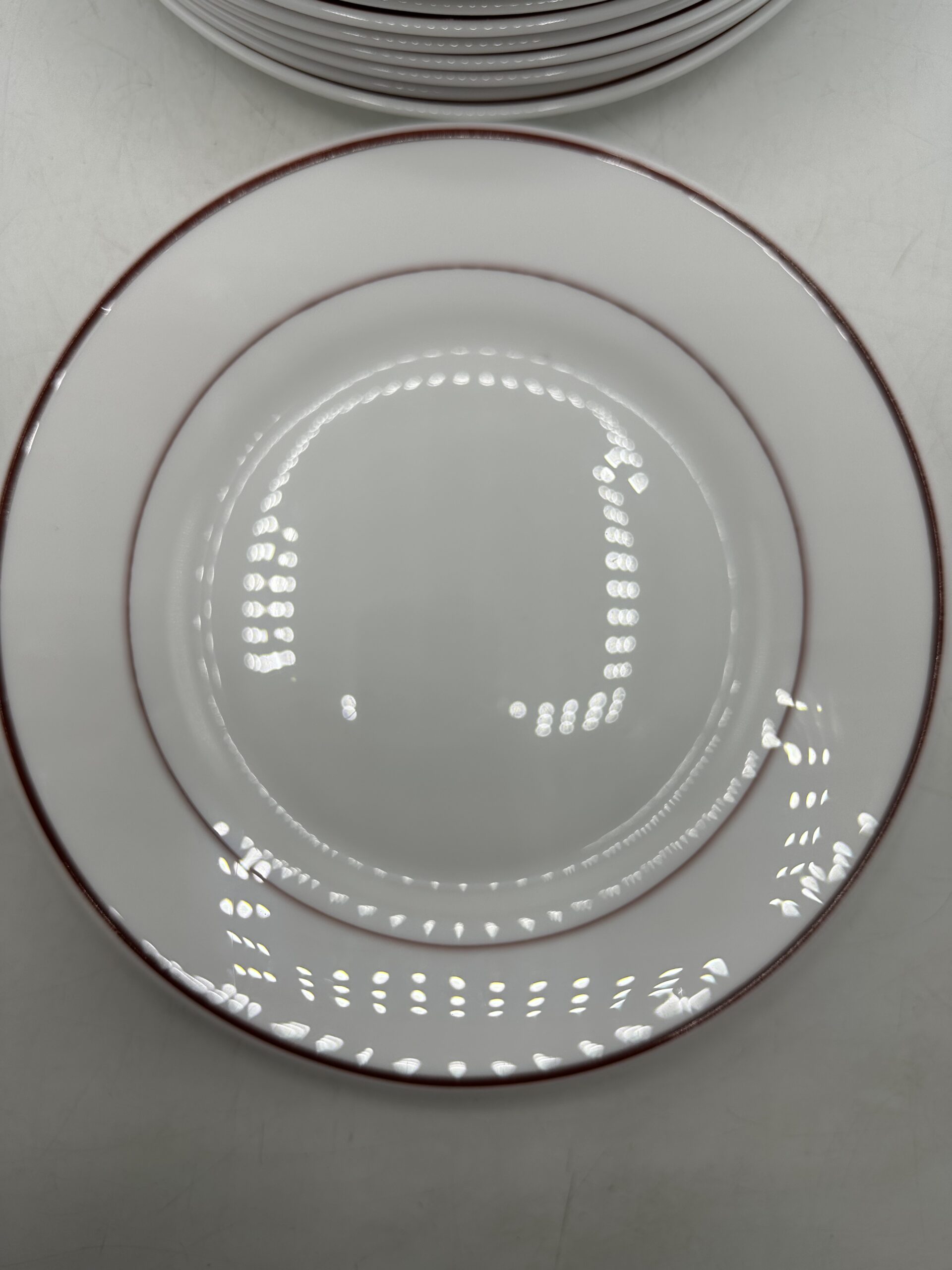 12 assiettes plates vintage Arcopal Restaurant – Image 6