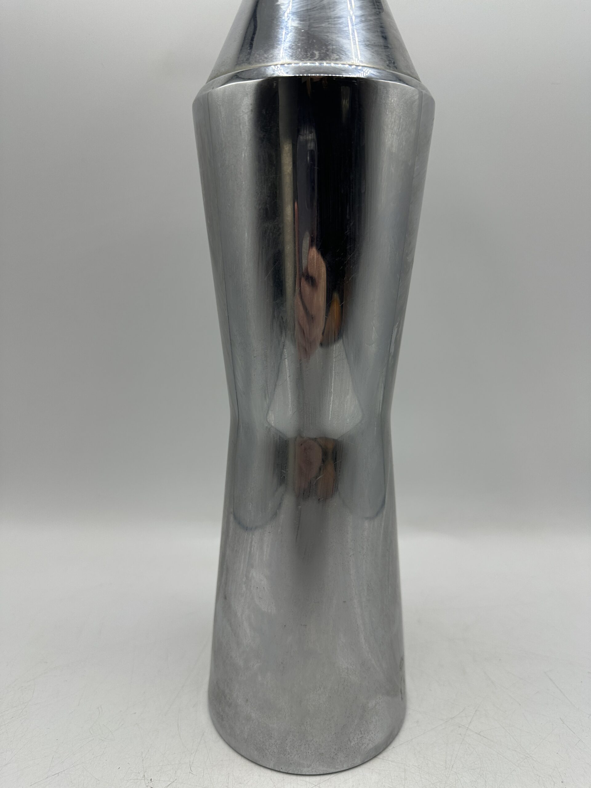 Ancien siphon à eau de seltz en métal chromé – Image 5