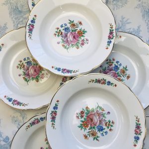 Lot de 7 assiettes creuses Digoin