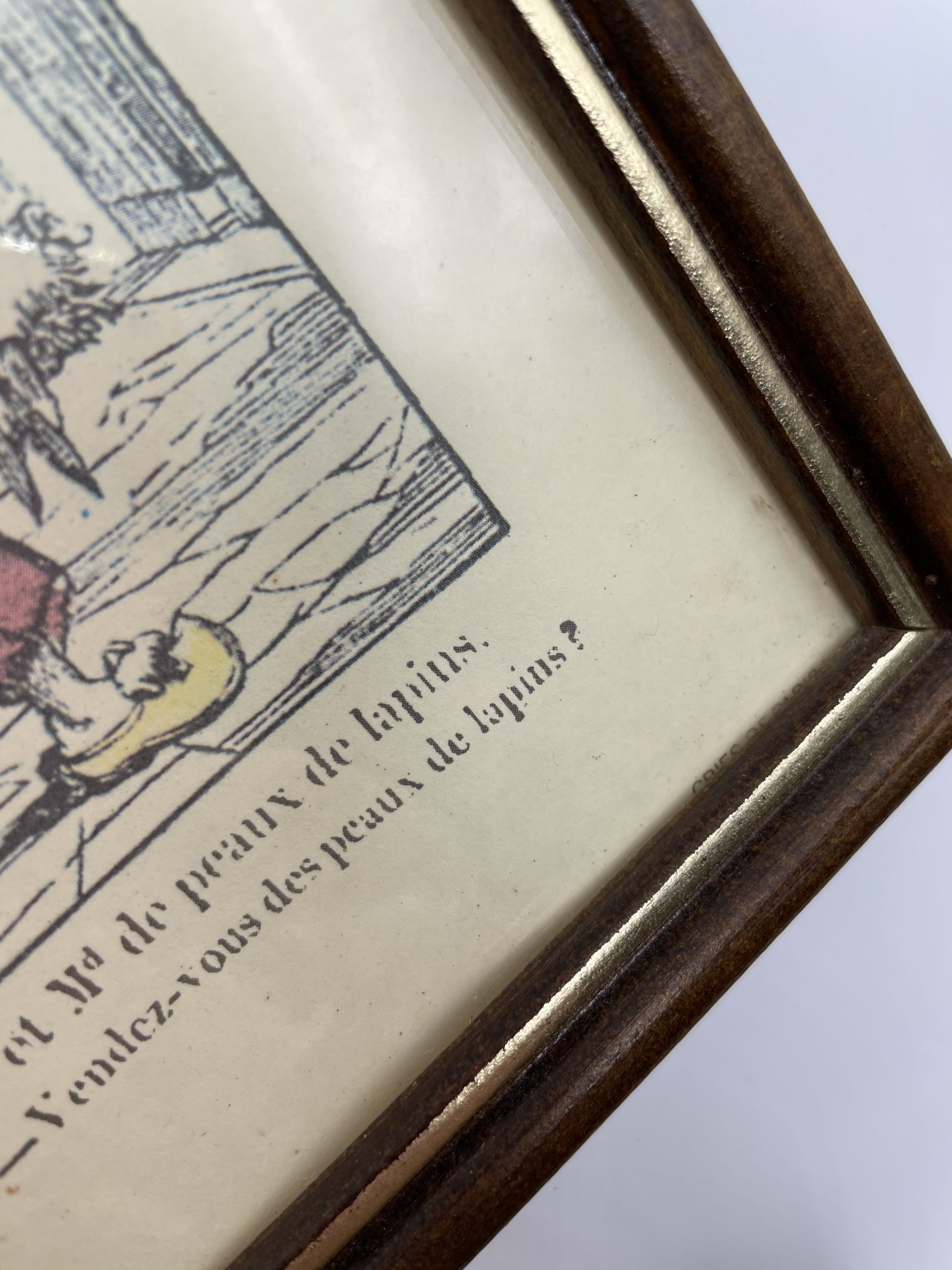 Duo cadres en bois illustrations marchands de Paris cris de Paris – Image 2