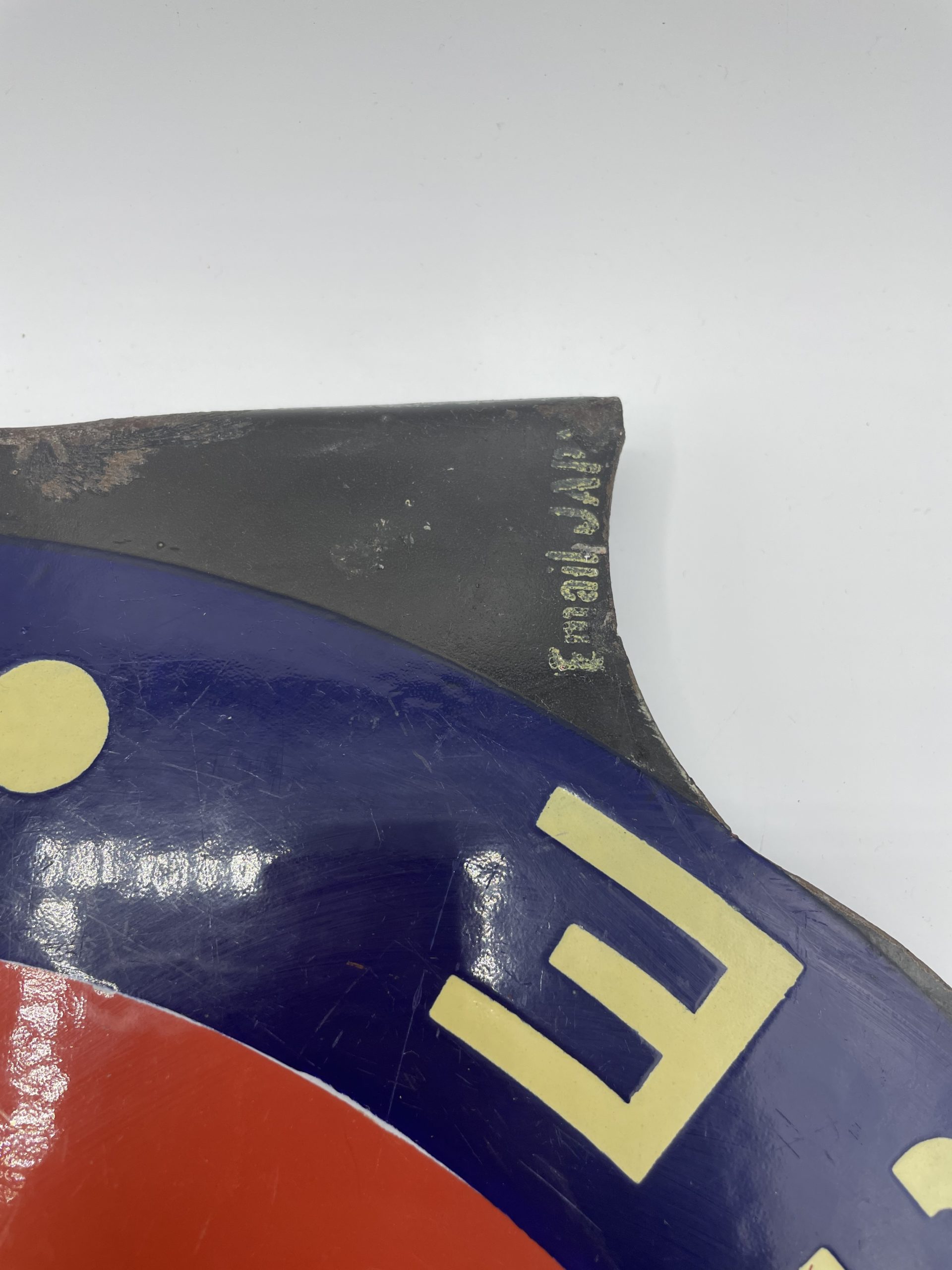 Ancienne plaque publicitaire métal émail essence Eco – Image 3