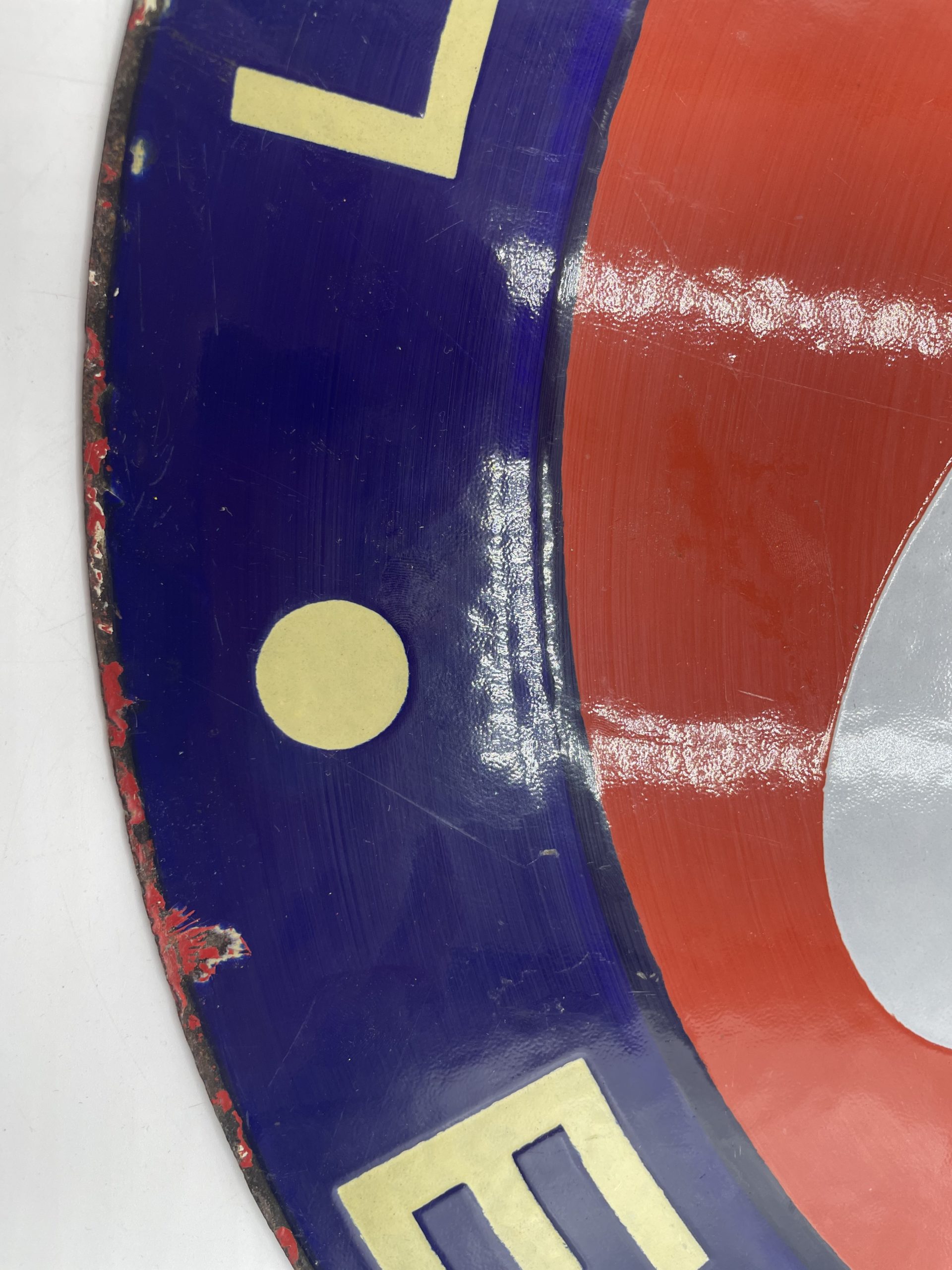 Ancienne plaque publicitaire métal émail essence Eco – Image 7