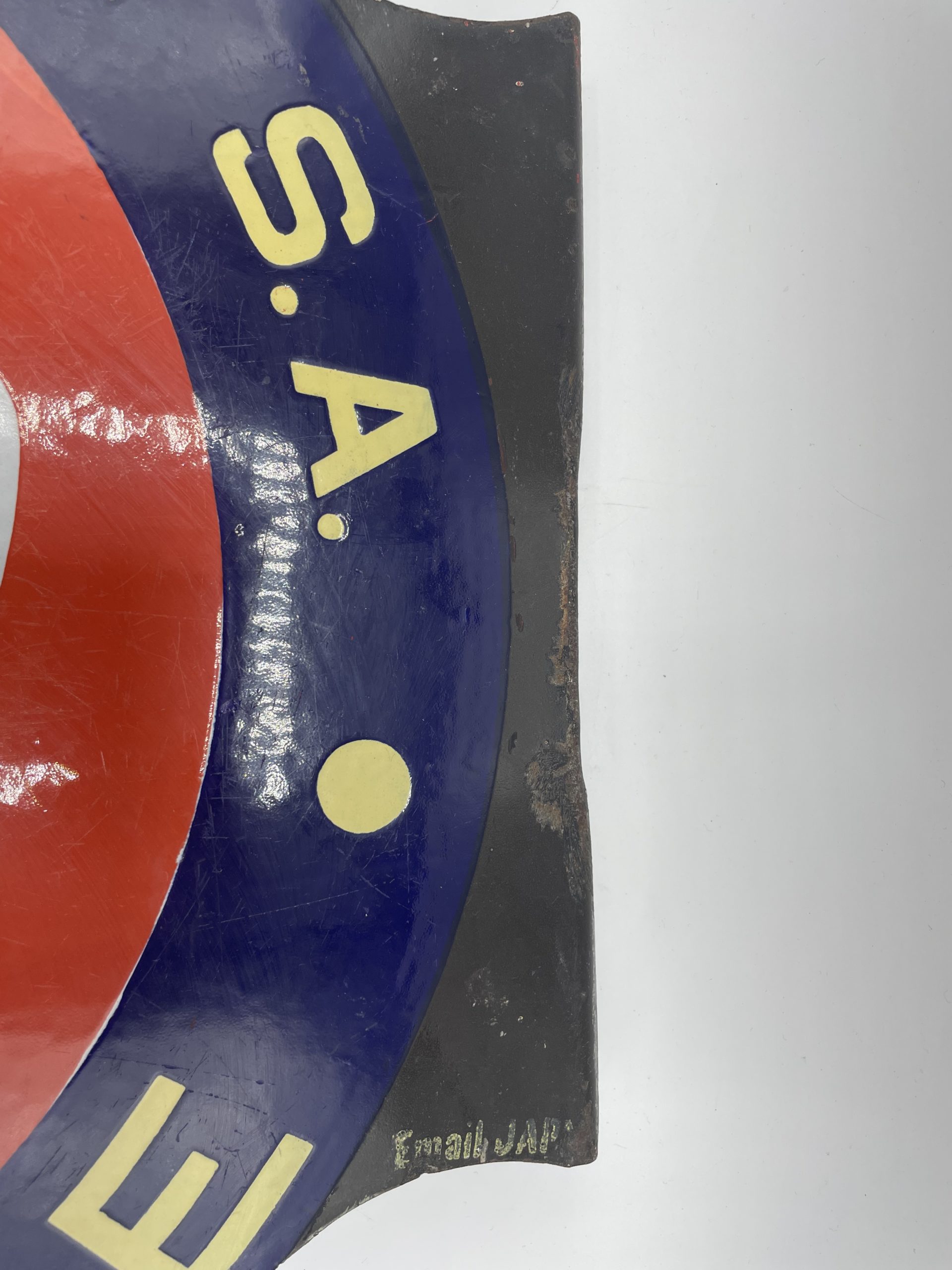 Ancienne plaque publicitaire métal émail essence Eco – Image 5